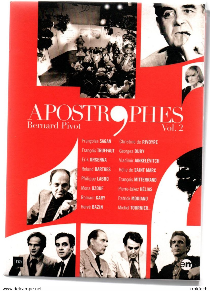 Apostrophes - Coffret N°2 6 DVD - 12 émissions De Pivot - Mitterrand Gary Sagan Barthes Truffaut Bazin Monod - Dokumentarfilme