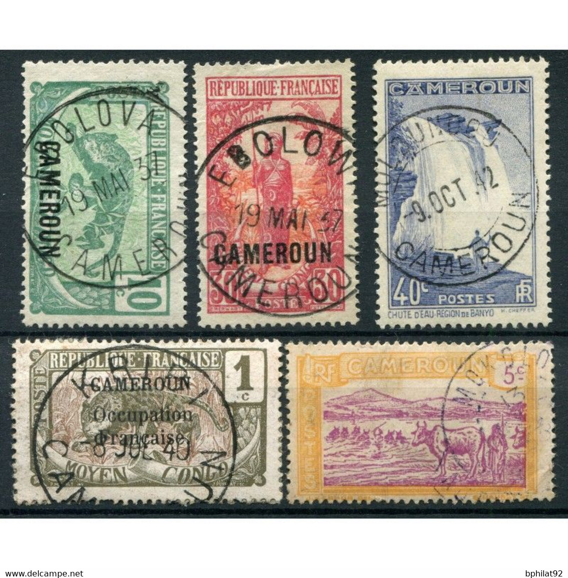 !!! LOT D'OBLITERATIONS CHOISIES DE BUREAUX DU CAMEROUN - Used Stamps