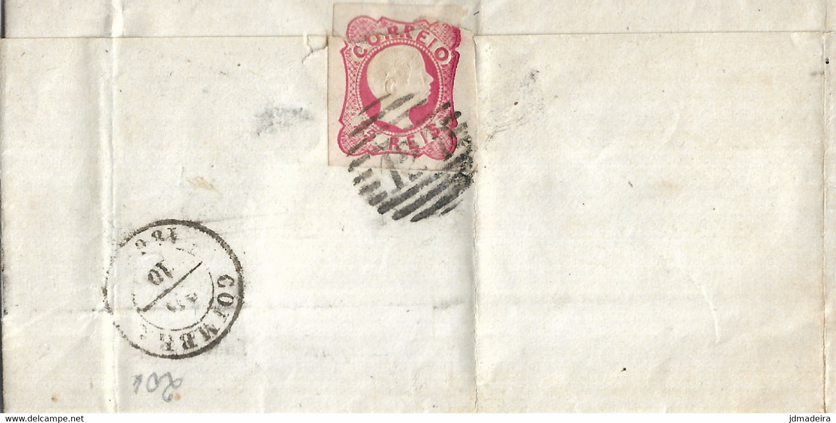 Lamego Cover To Coimbra - Lettres & Documents
