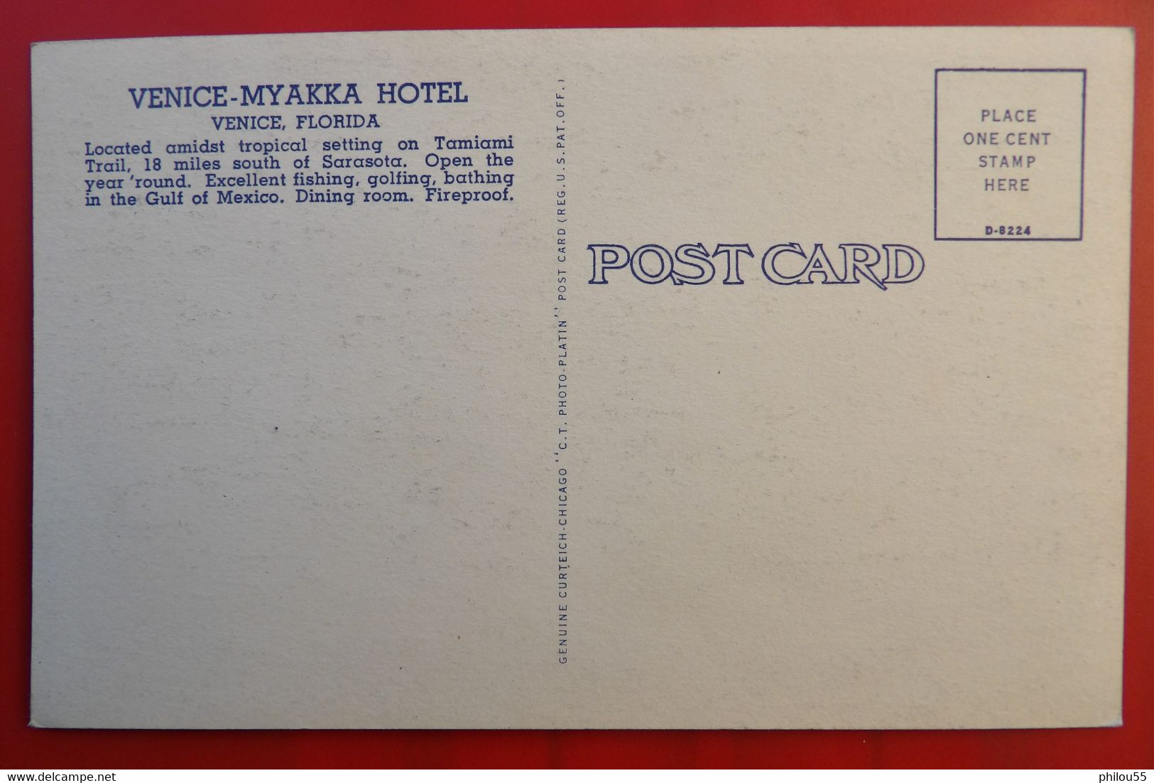 Cpa FL FLORIDA Venice  Hotel MYAKKA - Venice