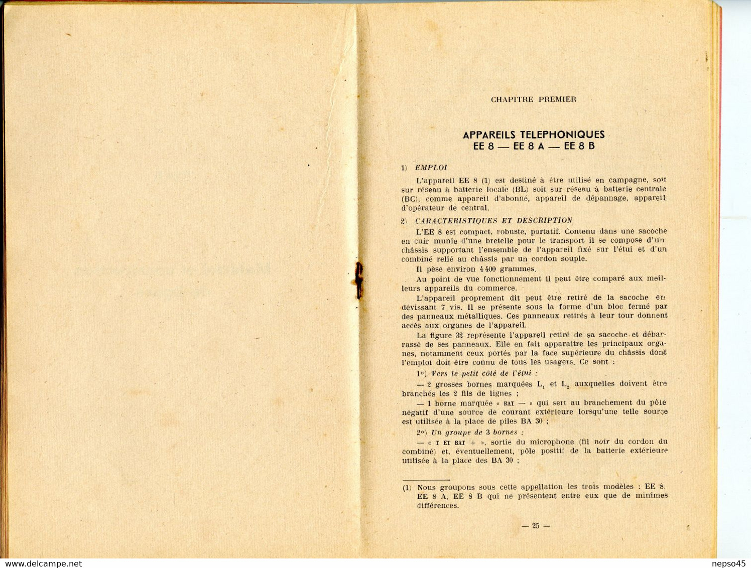 Cours De Transmissions.Téléphonie Mobile.1952.Librairie Militaire Saint-Cyr Coëtquidan. - Français