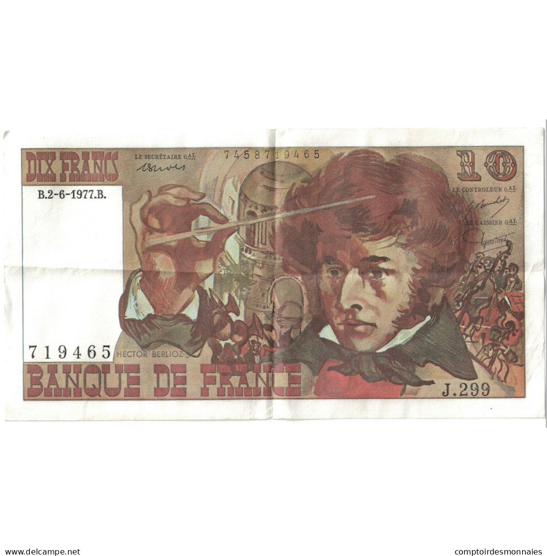 France, 10 Francs, Berlioz, 1977, J.299, SUP, Fayette:63.22, KM:150c - 10 F 1972-1978 ''Berlioz''