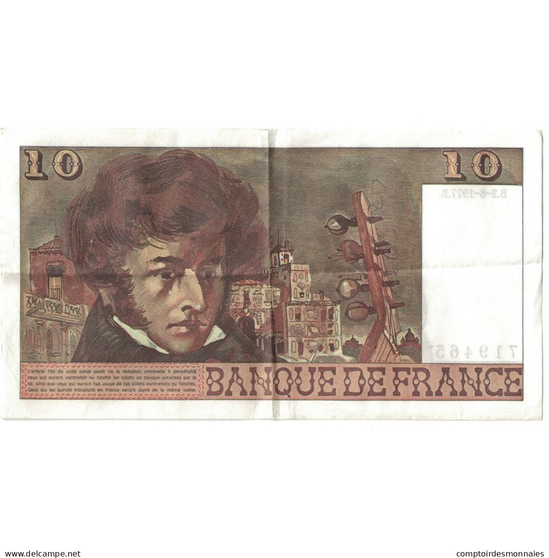 France, 10 Francs, Berlioz, 1977, J.299, SUP, Fayette:63.22, KM:150c - 10 F 1972-1978 ''Berlioz''