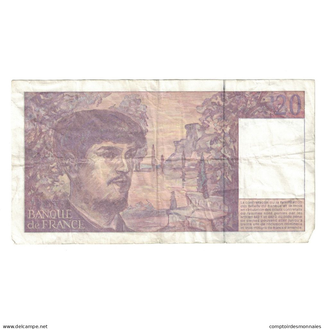 France, 20 Francs, Debussy, 1995, F.047, TB+, Fayette:F66ter.01A47, KM:151h - 20 F 1980-1997 ''Debussy''