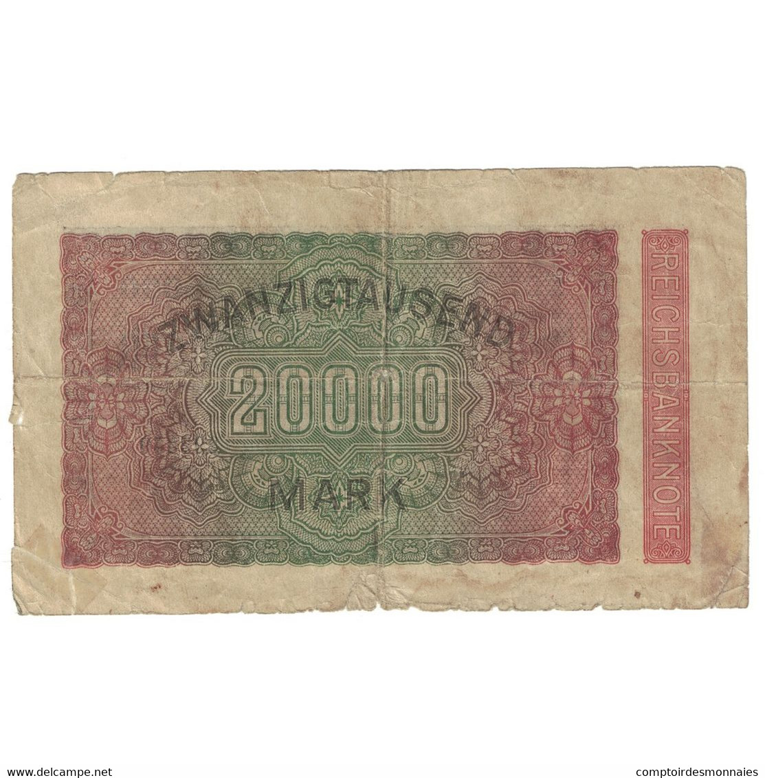 Billet, Allemagne, 20,000 Mark, 1923, 1923-02-20, KM:85b, B+ - 20000 Mark