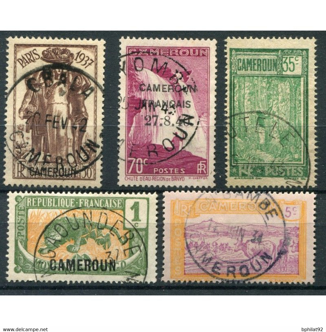 !!! LOT D'OBLITERATIONS CHOISIES DE BUREAUX DU CAMEROUN - Used Stamps