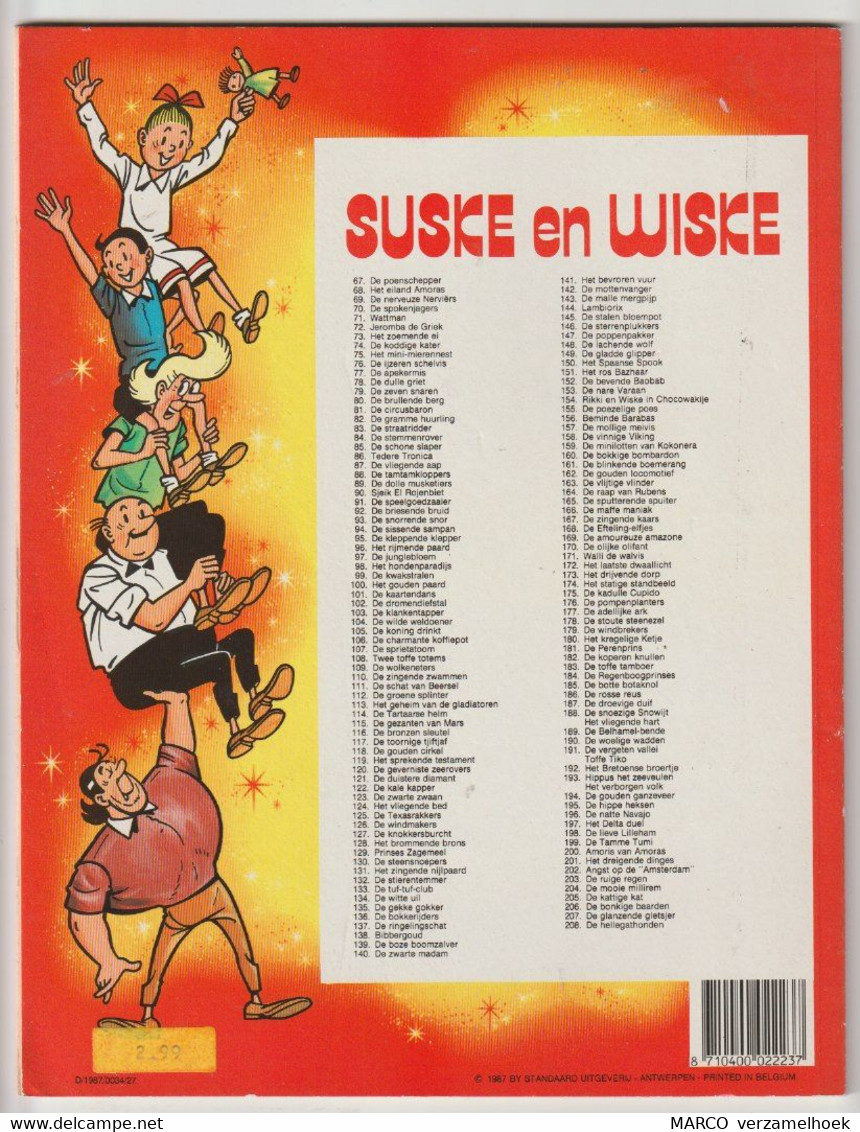 100. Suske En Wiske Witte Zwanen Zwarte Zwanen Standaard Antwerpen-weert Willy Vandersteen 100 Jaar AH Albert Heijn 1987 - Suske & Wiske