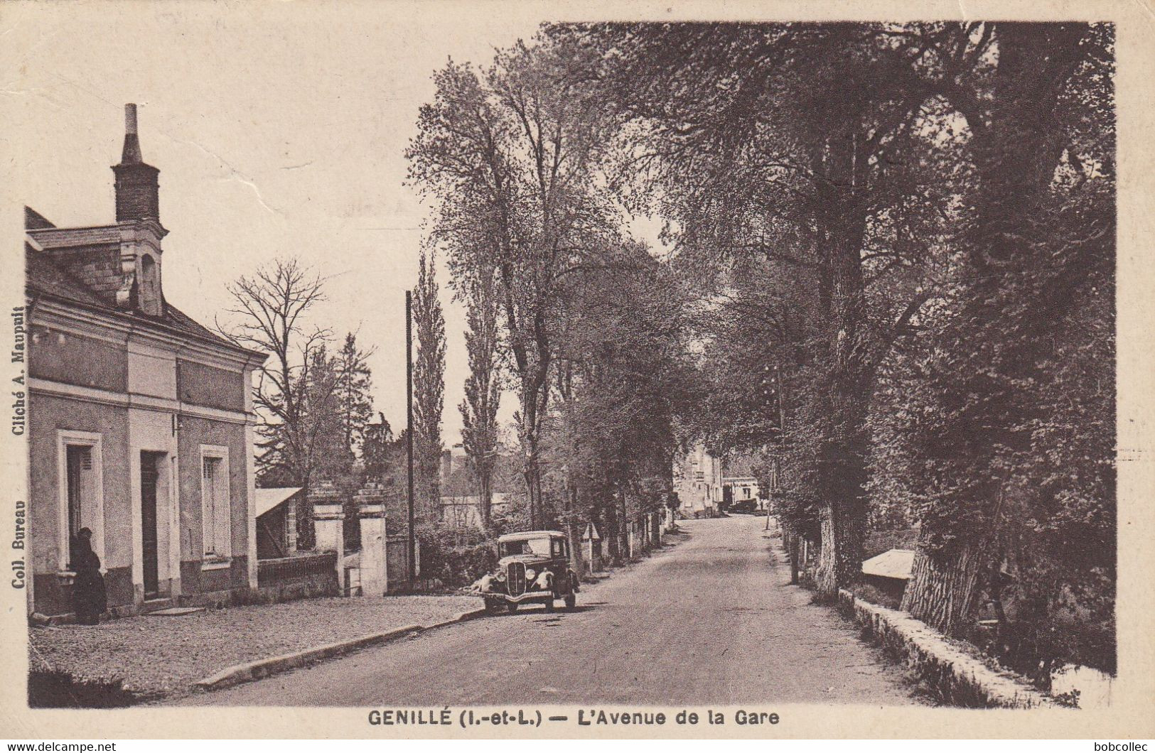 GENILLE (Indre-et-Loire): L'Avenue De La Gare - Genillé