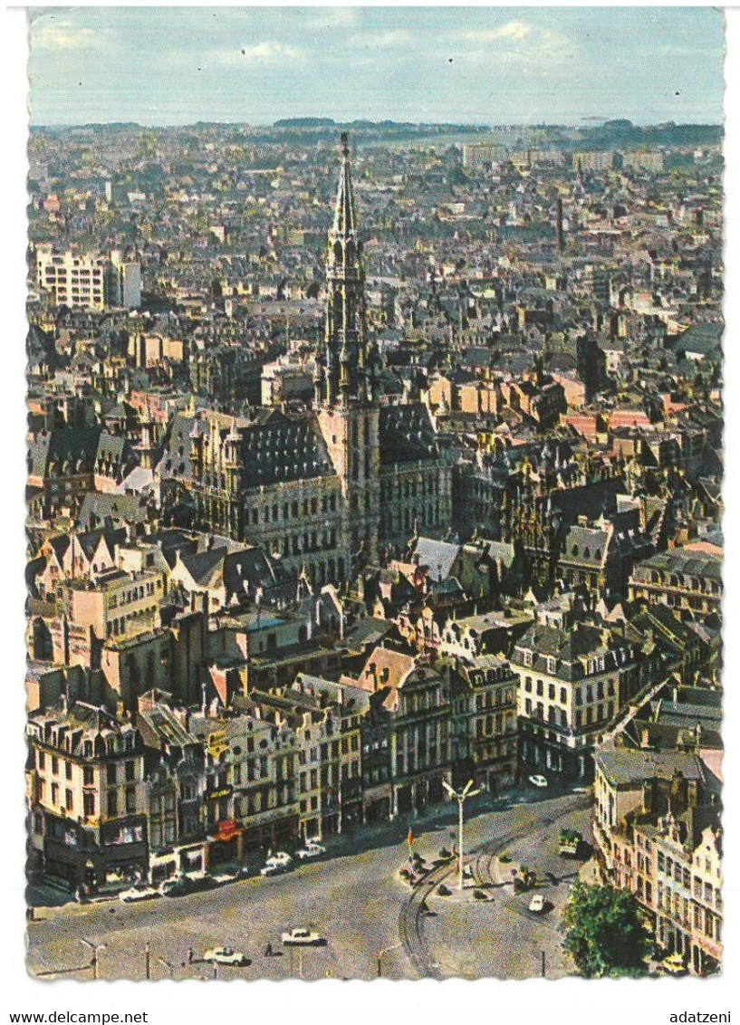 BR703 Bruxelles  Panorama Au Centre L’Hotel De Ville De La Grand’Place Viaggiata 1966 Verso Mestre - Panoramische Zichten, Meerdere Zichten