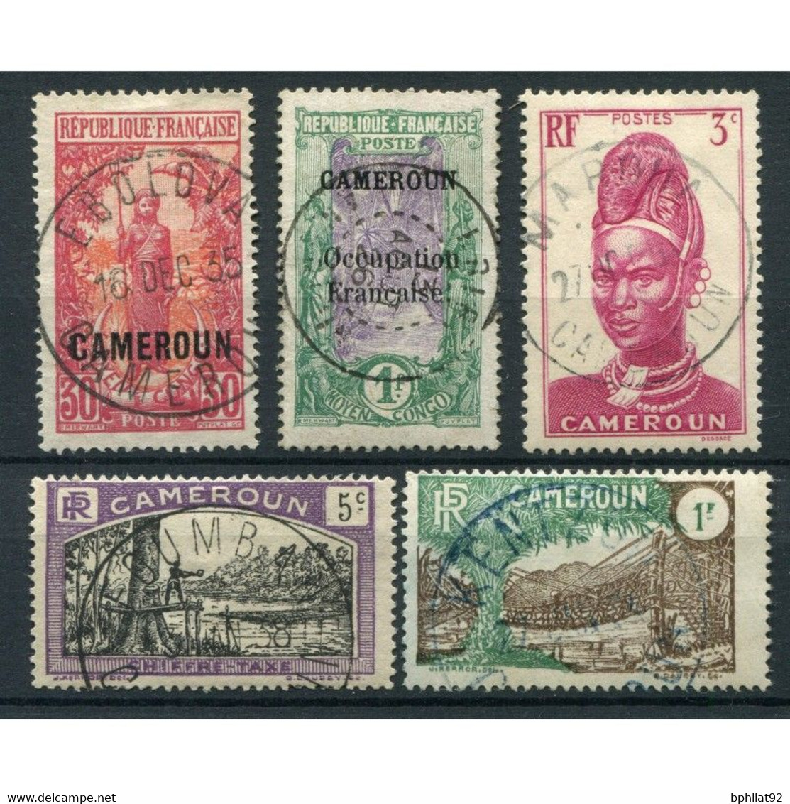 !!! LOT D'OBLITERATIONS CHOISIES DE BUREAUX DU CAMEROUN - Used Stamps