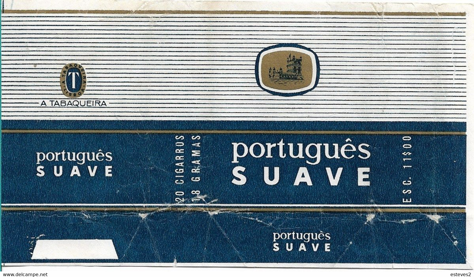 Portugal  , PORTUGUES SUAVE  Empty Tobacco Paper Pack - Contenitori Di Tabacco (vuoti)