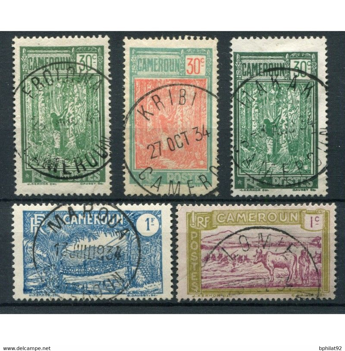 !!! LOT D'OBLITERATIONS CHOISIES DE BUREAUX DU CAMEROUN - Used Stamps