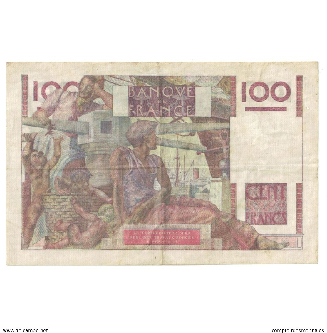 France, 100 Francs, Jeune Paysan, 1949, Q.339, TTB+, Fayette:28.24, KM:128b - 100 F 1945-1954 ''Jeune Paysan''
