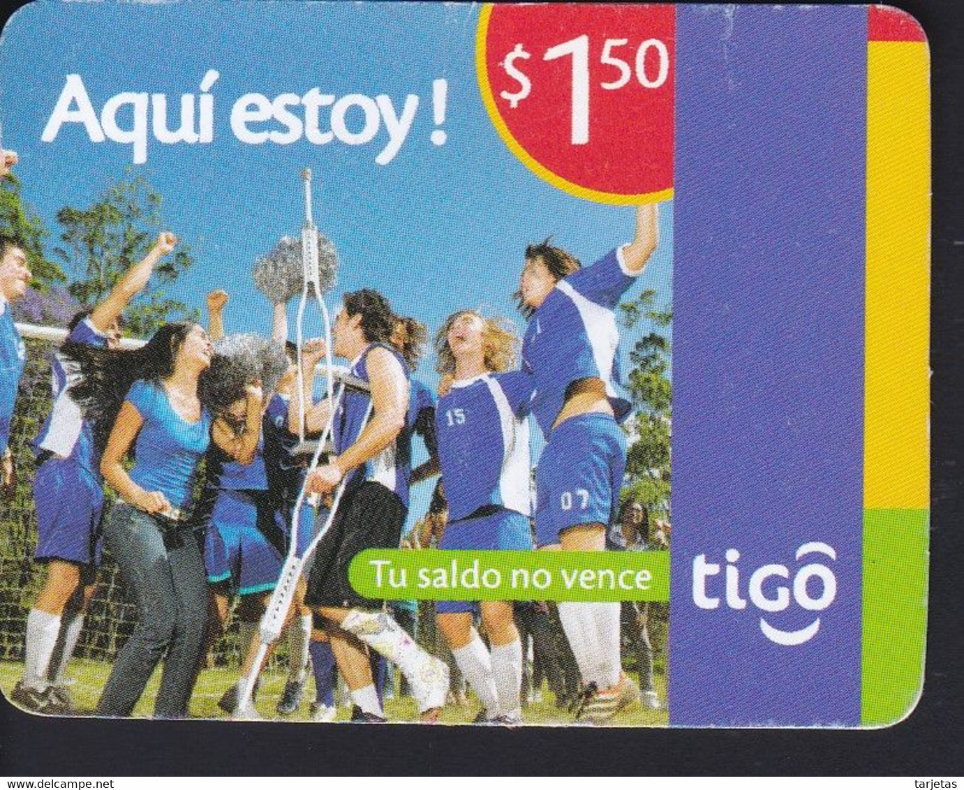 TARJETA DE EL SALVADOR DE TU SALDO NO VENCE (TIGO) - Salvador