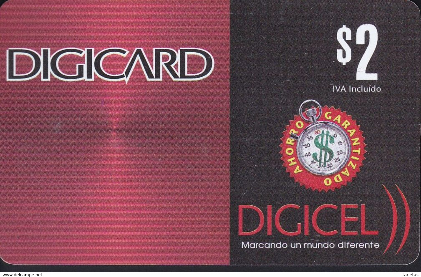 TARJETA DE EL SALVADOR DE DIGICARD (DIGICEL) - El Salvador