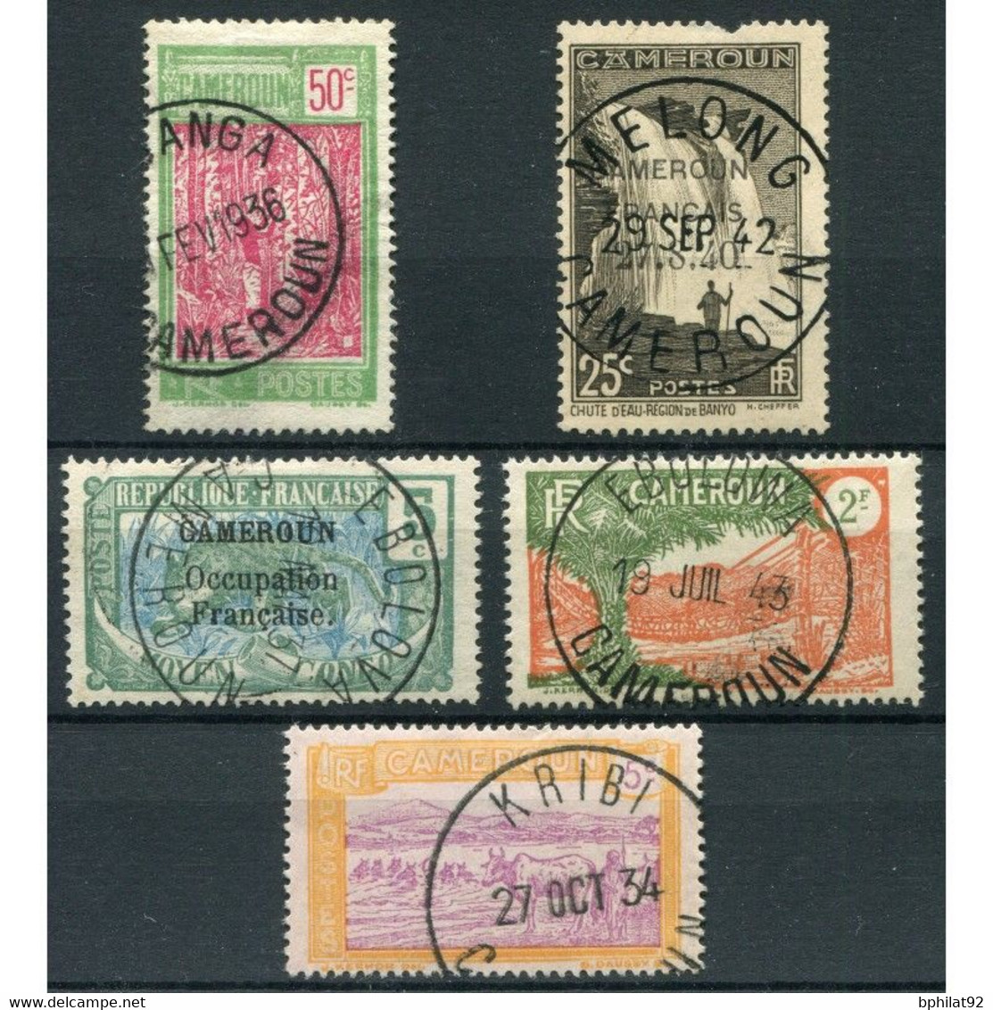 !!! LOT D'OBLITERATIONS CHOISIES DE BUREAUX DU CAMEROUN - Used Stamps