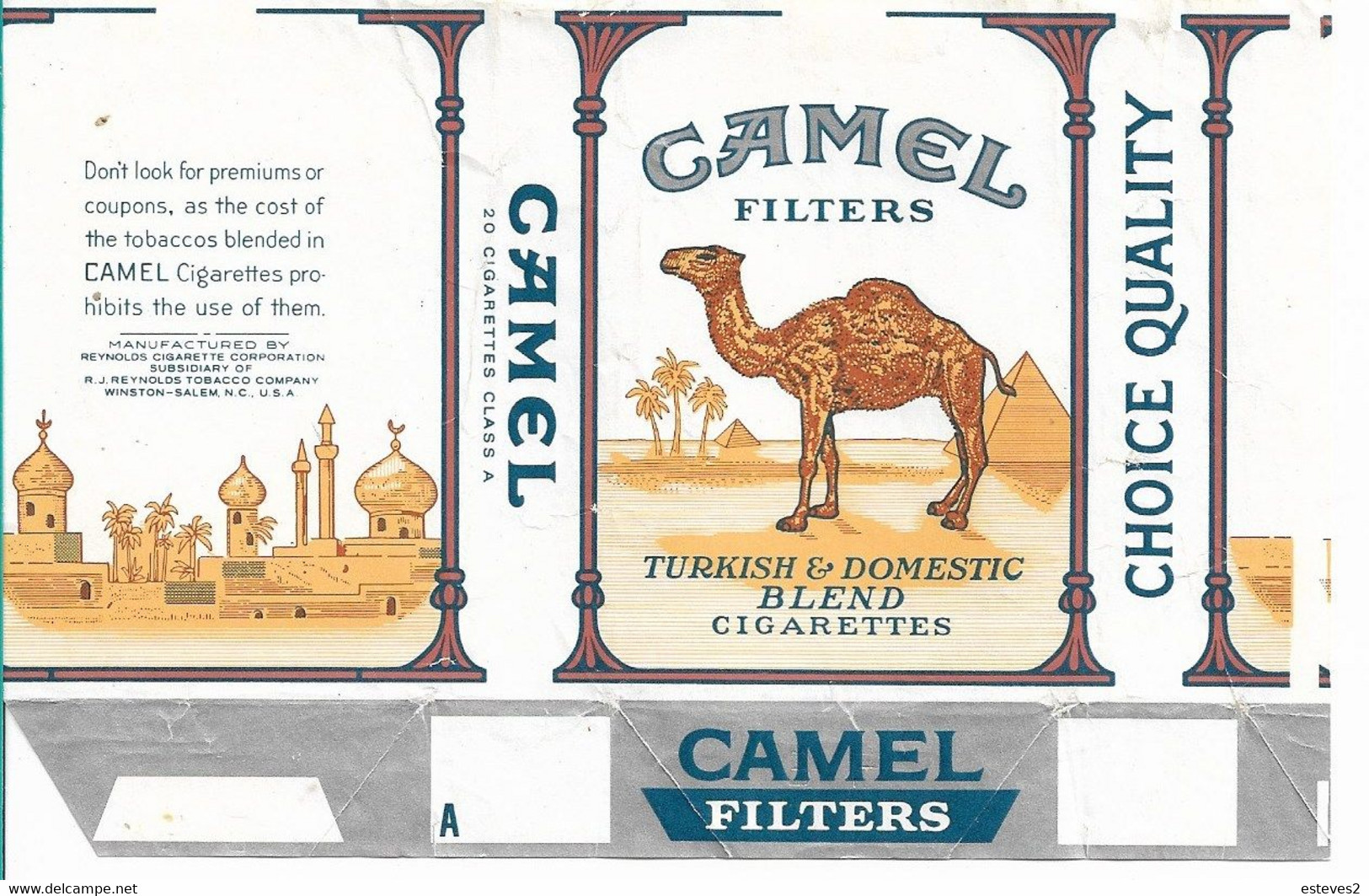 USA  , CAMEL  Empty Tobacco Paper Pack - Contenitori Di Tabacco (vuoti)