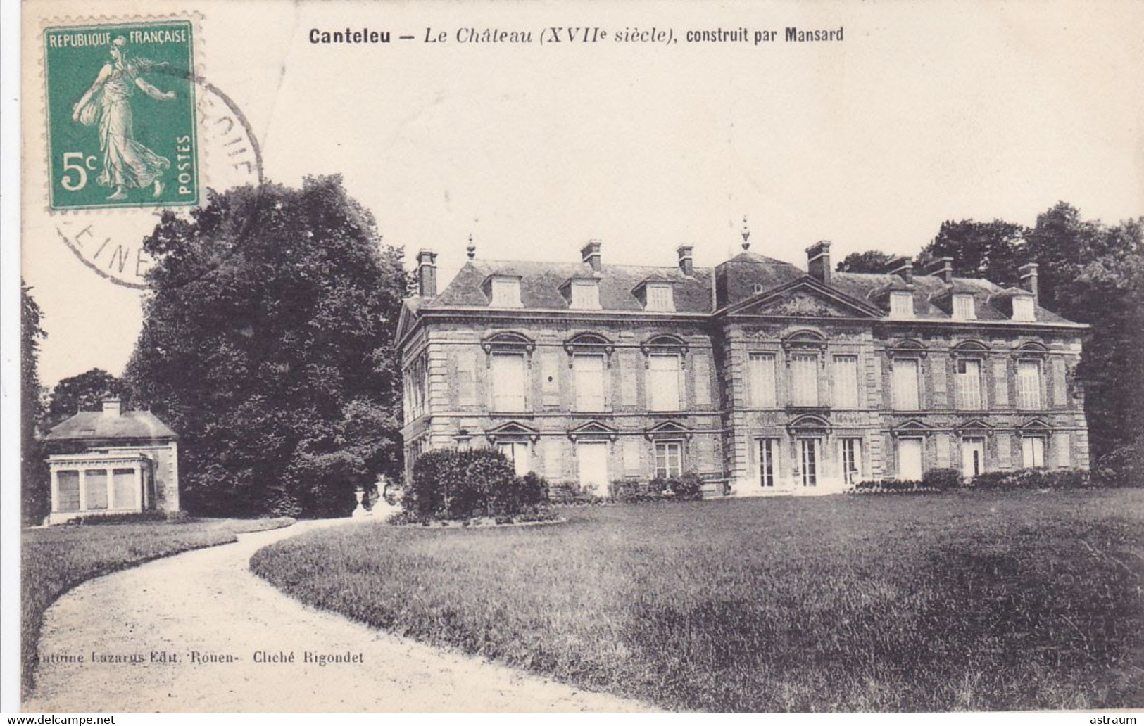 Cpa - 76 - Canteleu -pas Sur Delc.- Chateau- Edi Lazarus N°... - Canteleu