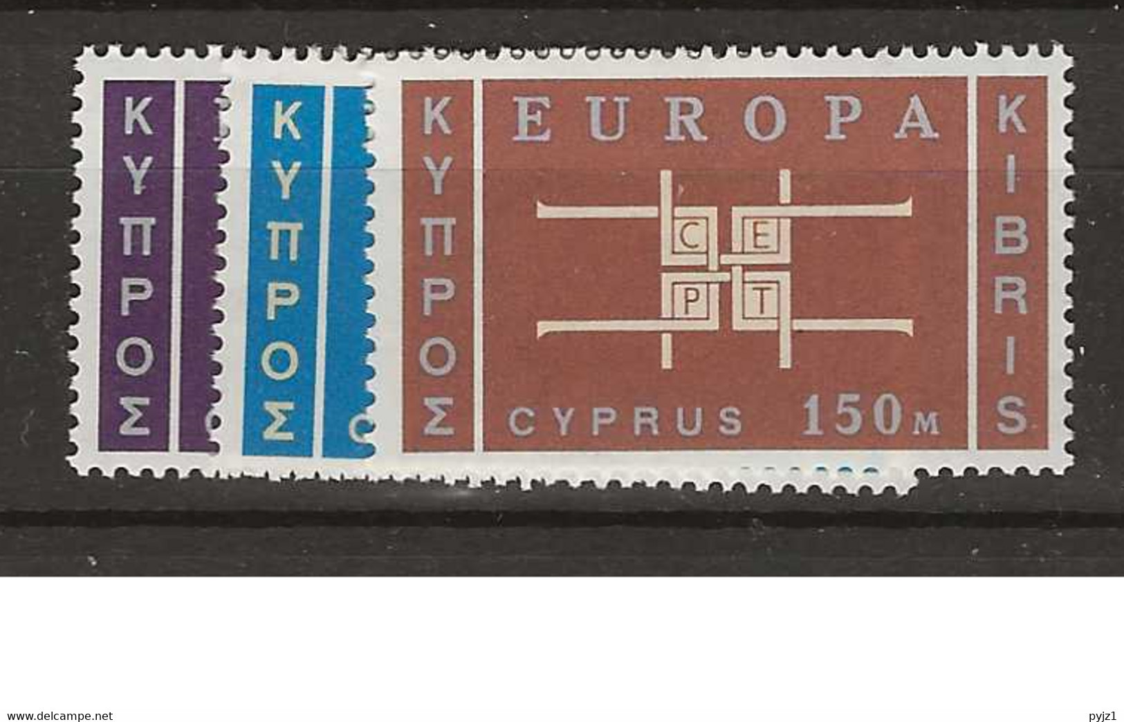 1963 MNH Cyprus, Mi 225-27 Postfris ** - Ongebruikt