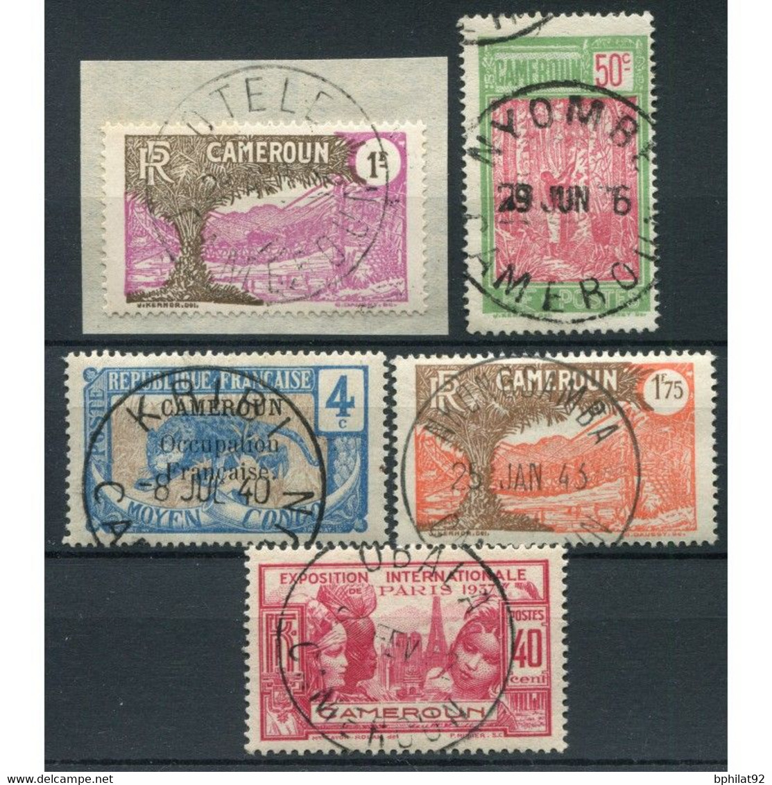 !!! LOT D'OBLITERATIONS CHOISIES DE BUREAUX DU CAMEROUN - Used Stamps