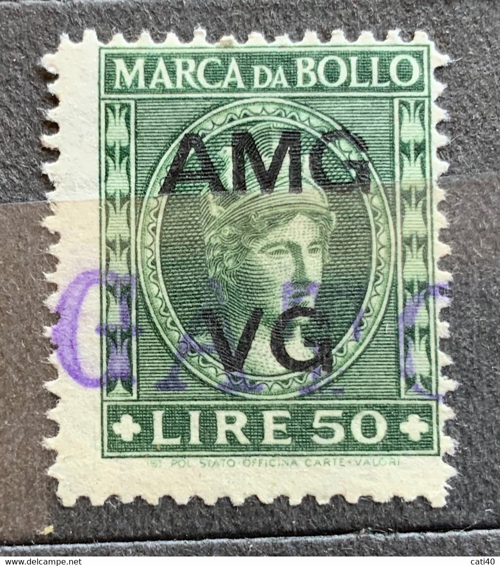 TRIESTE A - AMG VG - MARCA DA BOLLO L.50 - Revenue Stamps