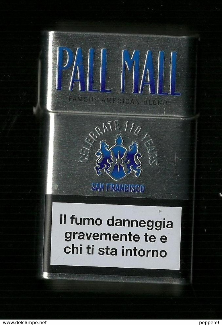 Scatola In Metallo Per Sigarete Italia - Pall Mall - Vuoto - Etuis à Cigarettes Vides