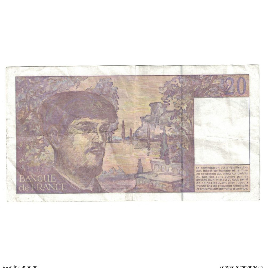 France, 20 Francs, Debussy, 1997, L.061, TB+, Fayette:66ter.02A61, KM:151i - 20 F 1980-1997 ''Debussy''