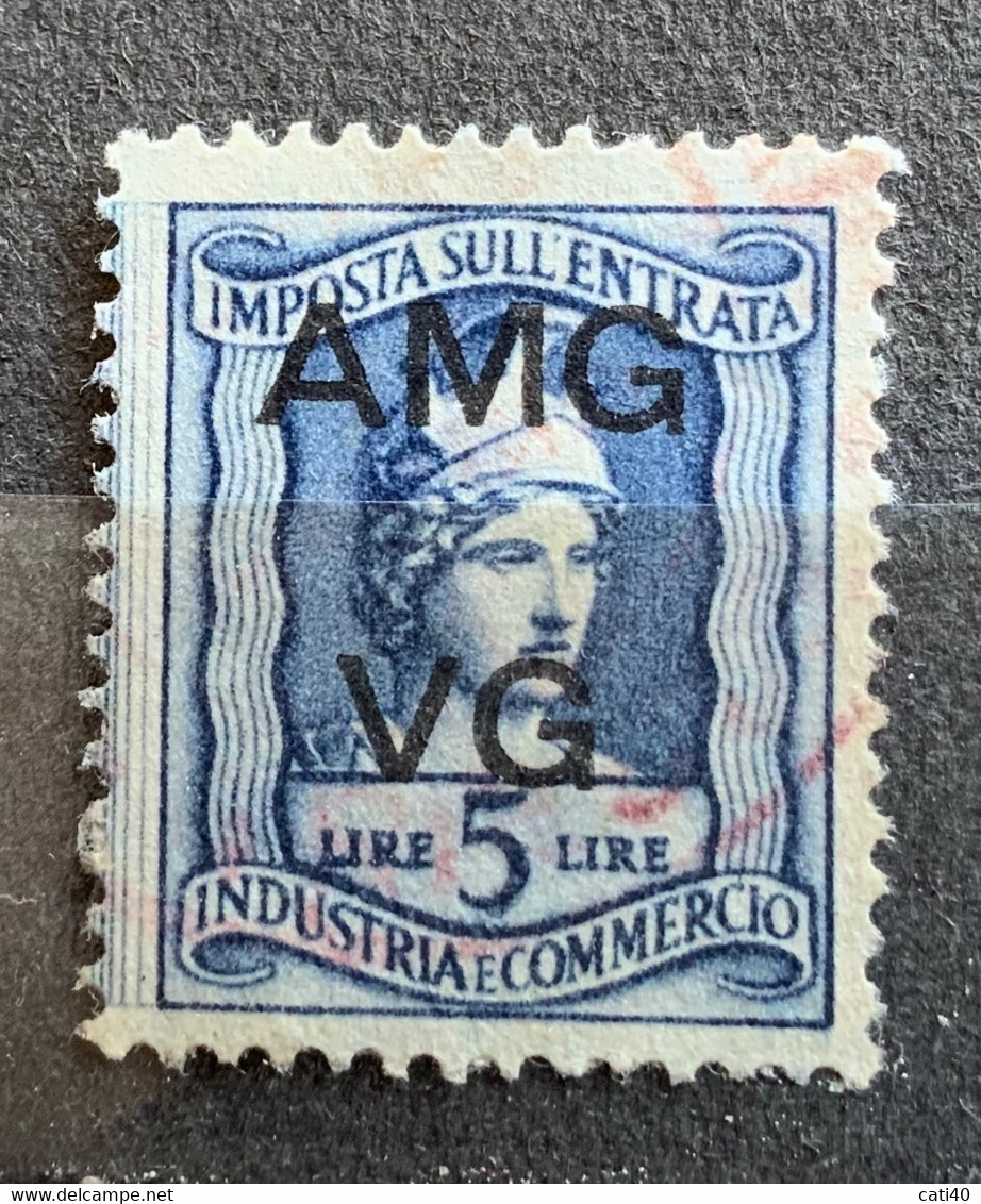 TRIESTE A - AMG VG - MARCA DA BOLLO  IMPOSTA ENTRATA L. 5 - Revenue Stamps