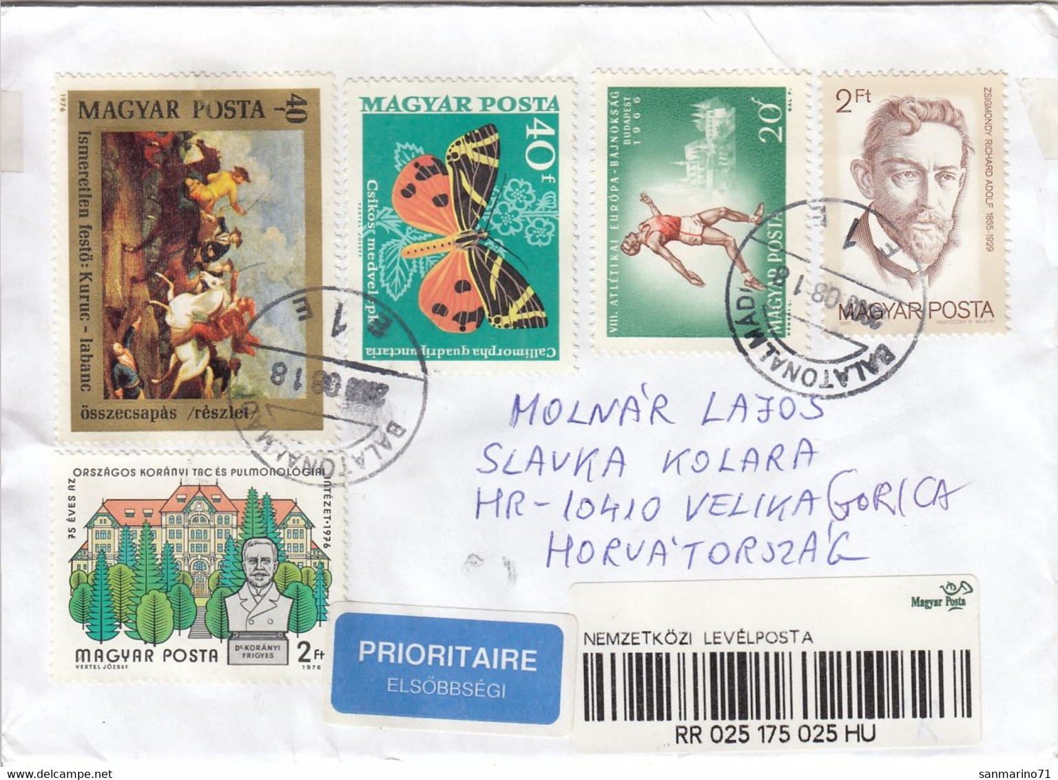 HUNGARY Cover Letter 282,box M - Storia Postale