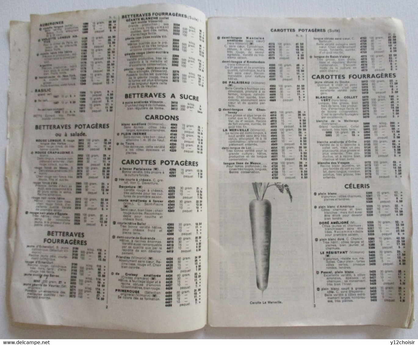 CATALOGUE VILMORIN ANDRIEUX 1946 - 64 PAGES - Jardinage