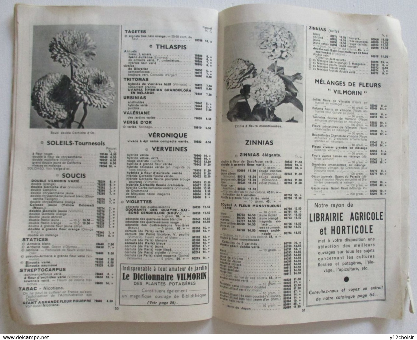CATALOGUE VILMORIN ANDRIEUX 1946 - 64 PAGES