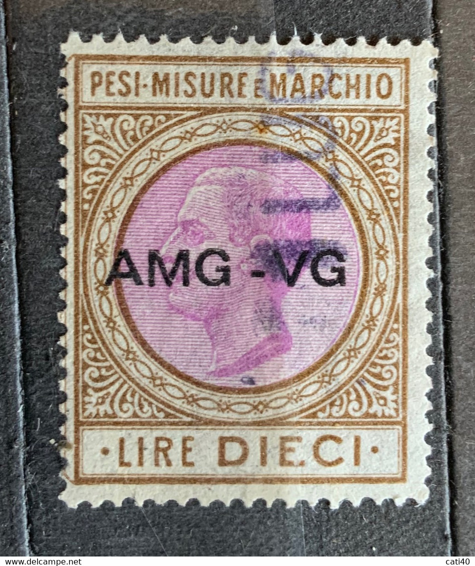 TRIESTE A - AMG VG - MARCA DA BOLLO  Per Pesi Misure E Marchio  Lire 10 - Fiscaux