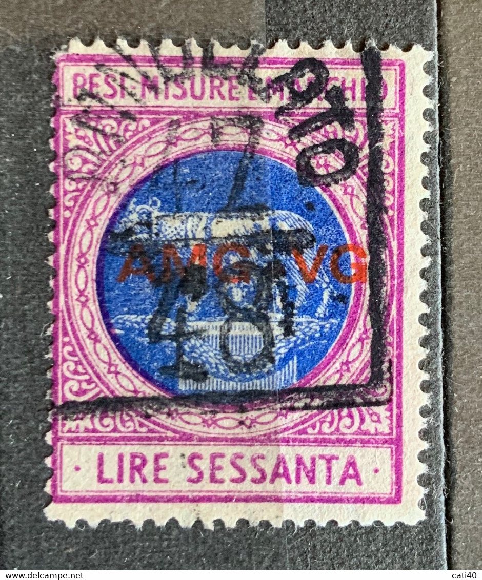 TRIESTE A - AMG VG - MARCA DA BOLLO  Per Pesi Misure E Marchio  Lire 60 - Revenue Stamps