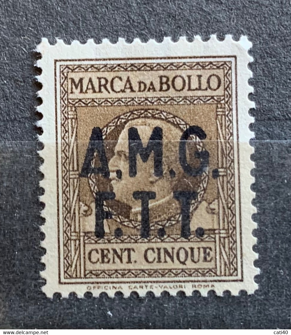 TRIESTE A - AMG FTT - MARCA DA BOLLO  TASSA FISSA 5 C. - Steuermarken