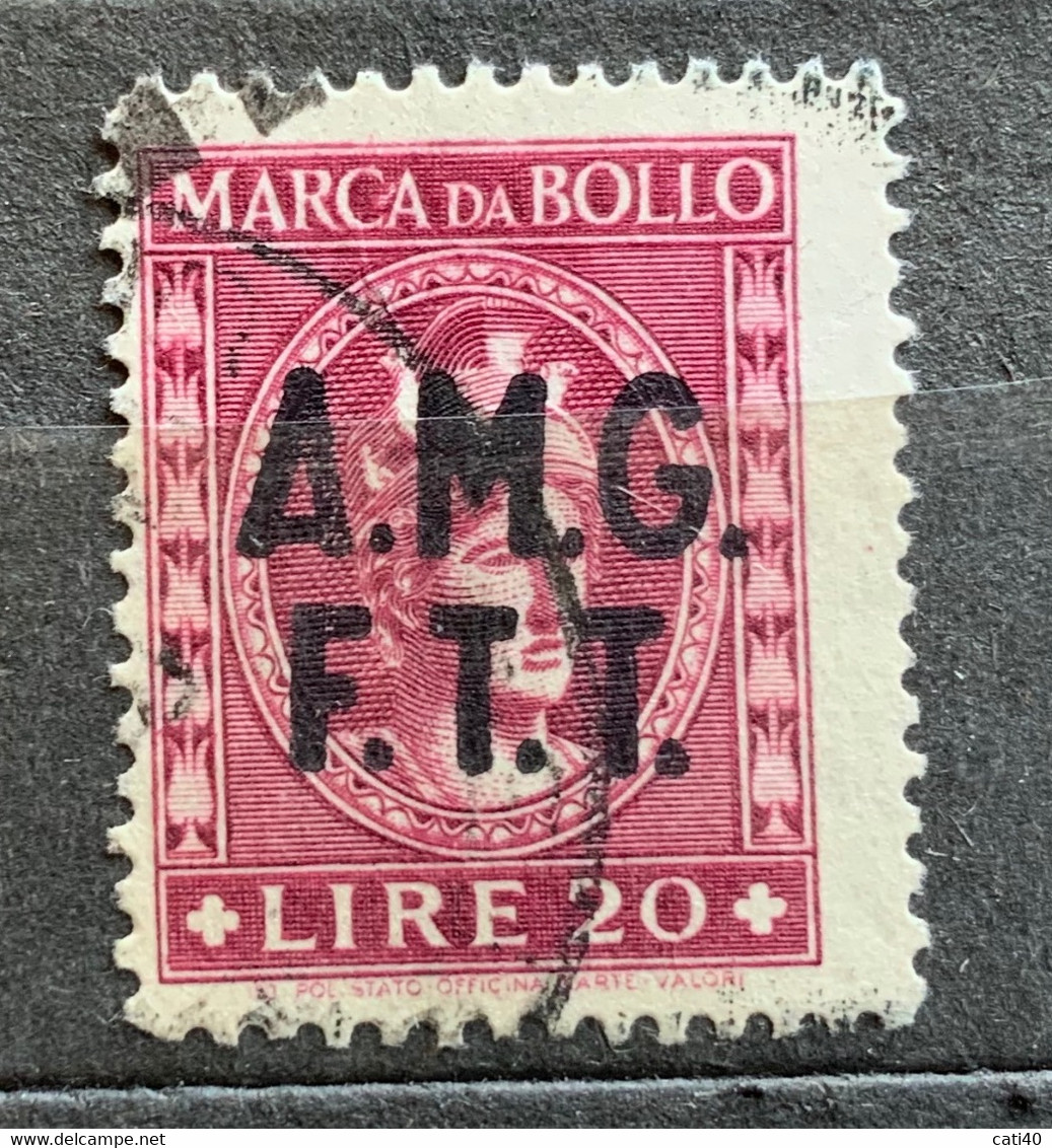 TRIESTE A - AMG FTT  - MARCA DA BOLLO  TASSA FISSA L.20 - Fiscali