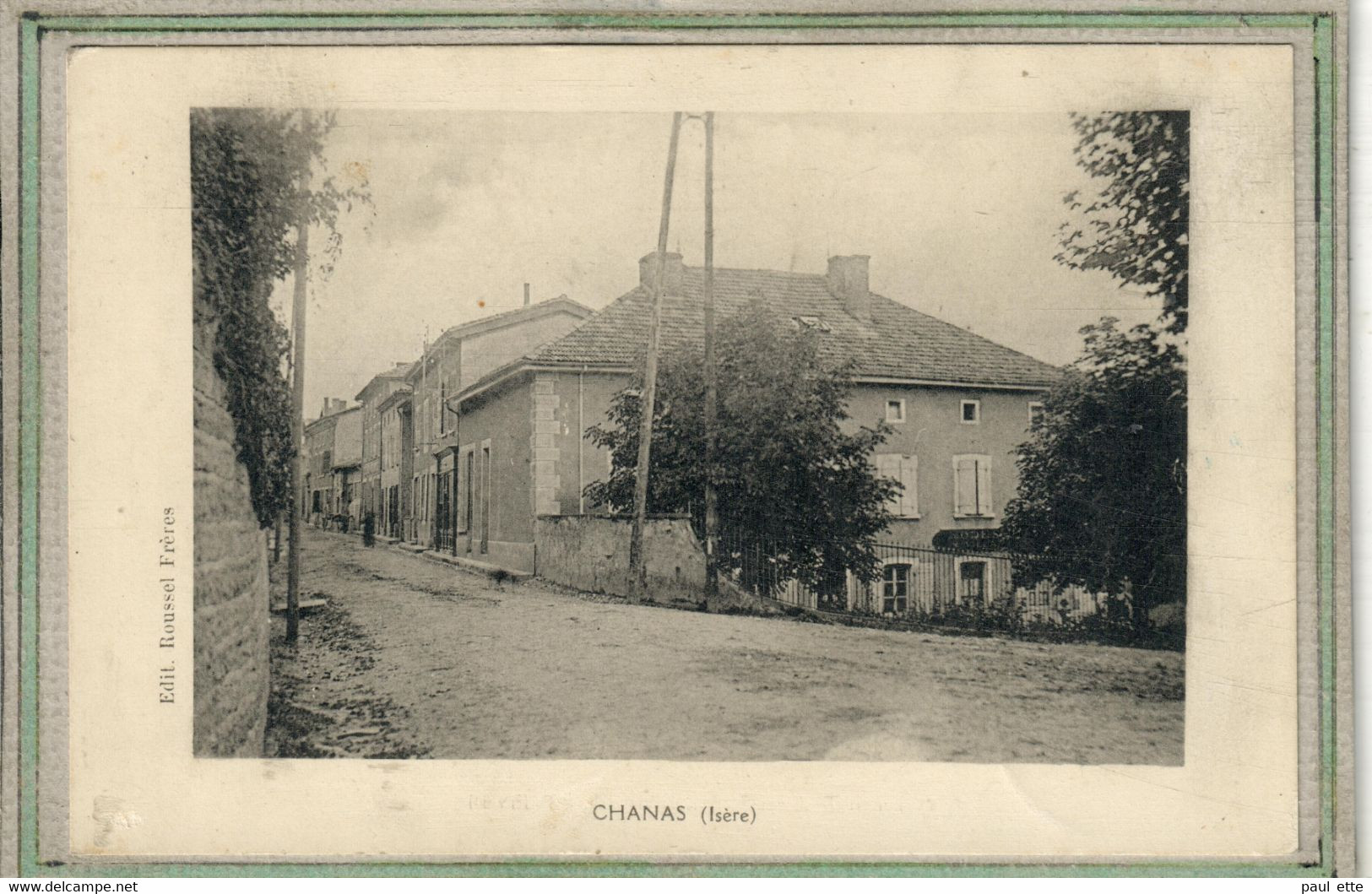 CPA - (38) CHANAS - Aspect De L'entrée Du Bourg Au Début Du Siècle - Chanas