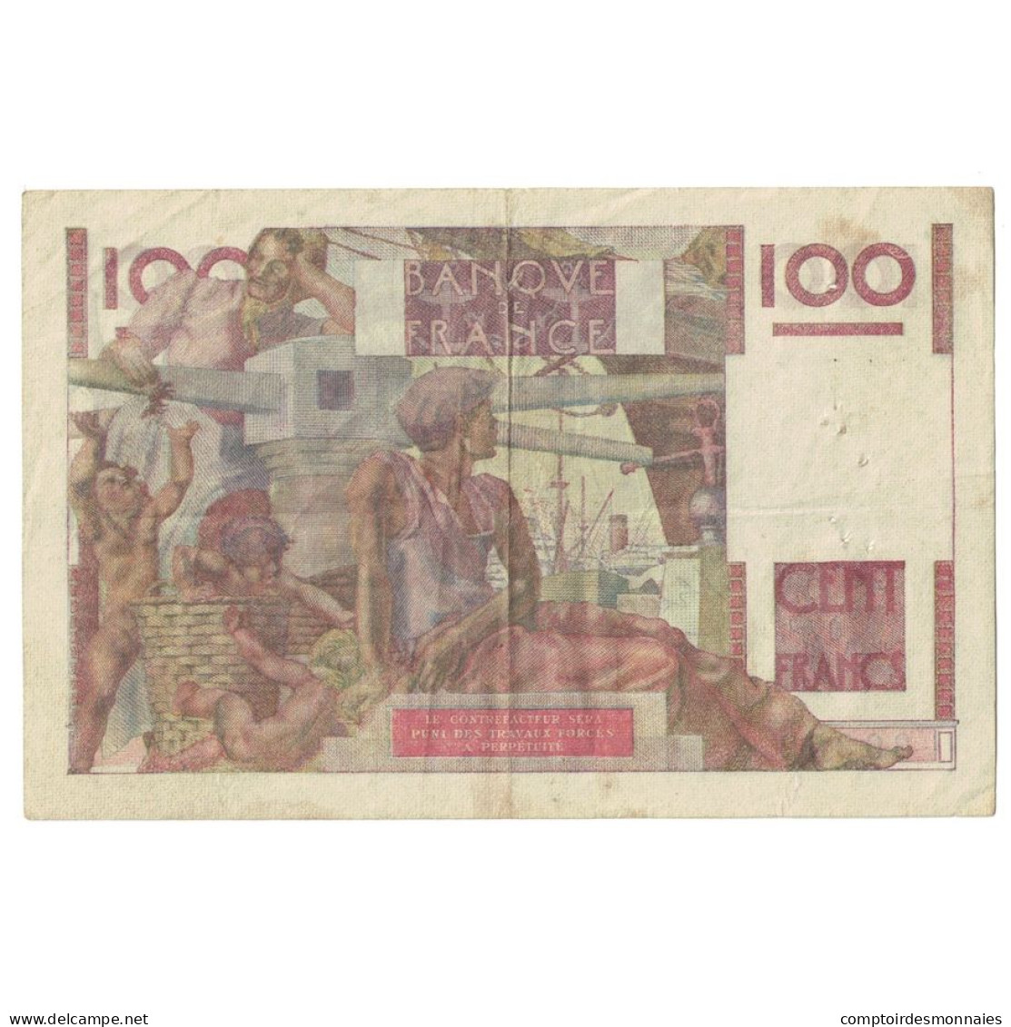 France, 100 Francs, Jeune Paysan, 1947, V.209, TB+, Fayette:28.15, KM:128b - 100 F 1945-1954 ''Jeune Paysan''