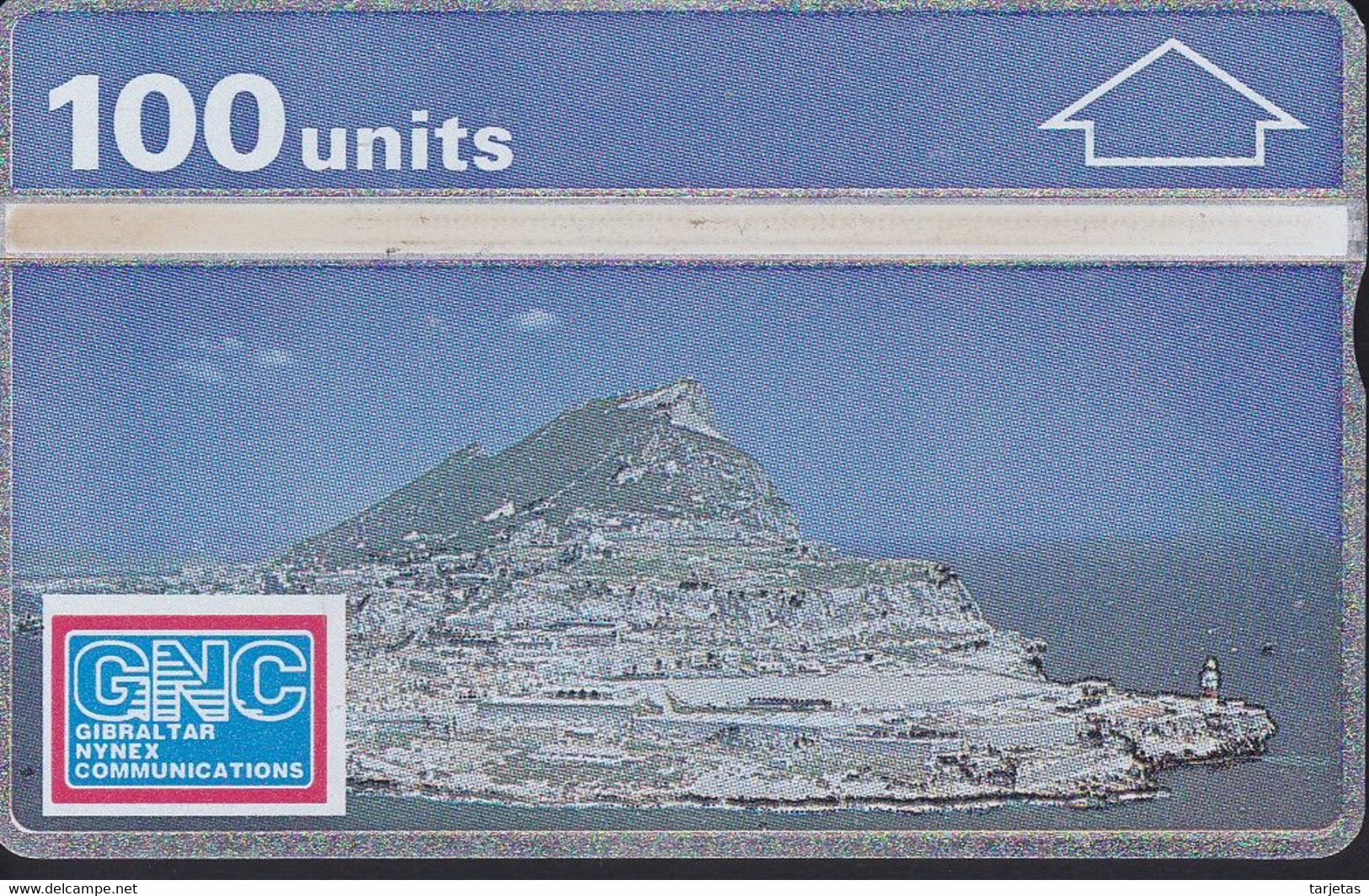 Nº 5a TARJETA DE GIBRALTAR DE SOUTHERN AERIAL VIEW DE 100 UNITS (101K)  (NUEVA-MINT) - Gibraltar