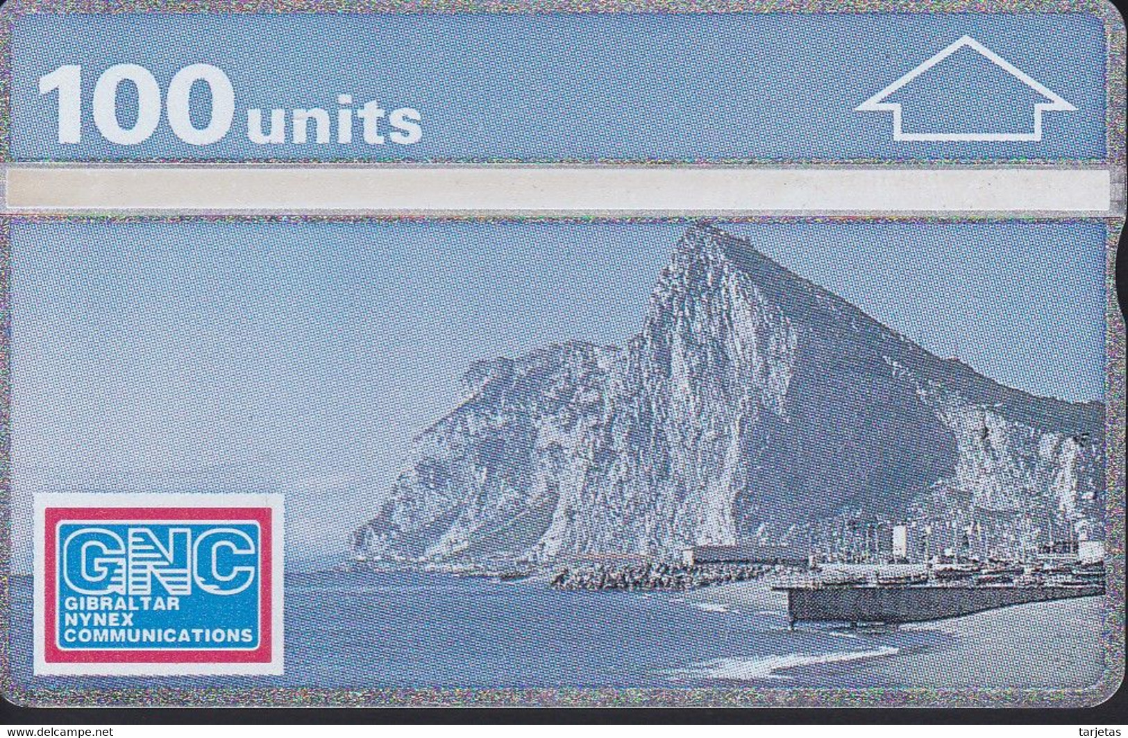 Nº 6a TARJETA DE GIBRALTAR DE NORTH FACE OF THE ROCK DE 100 UNITS (101K)  (NUEVA-MINT) - Gibraltar