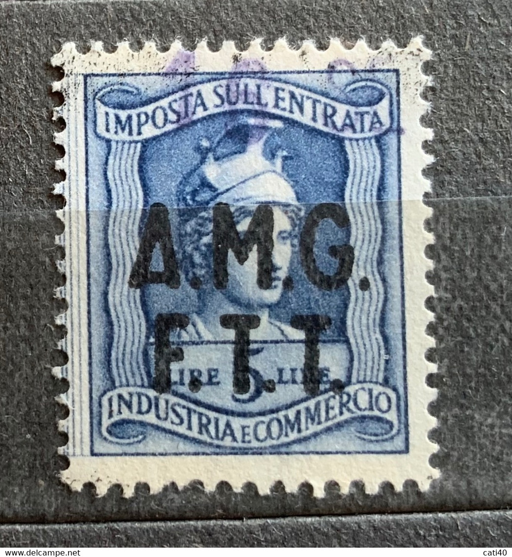 TRIESTE A - AMG FTT  - MARCA DA BOLLO  IMP. ENTRATA L.5 - Revenue Stamps