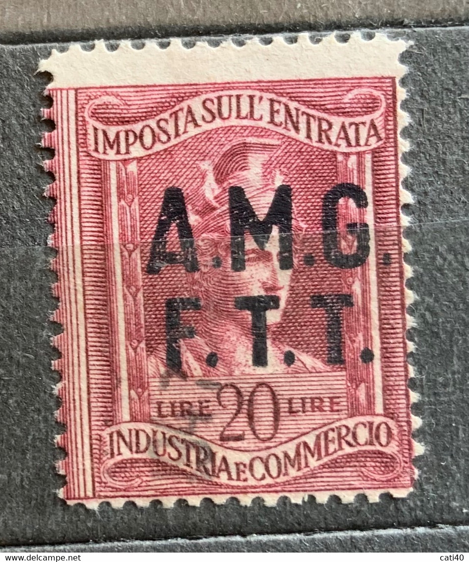 TRIESTE A - AMG FTT  - MARCA DA BOLLO  IMP. ENTRATA L.20 - Fiscale Zegels