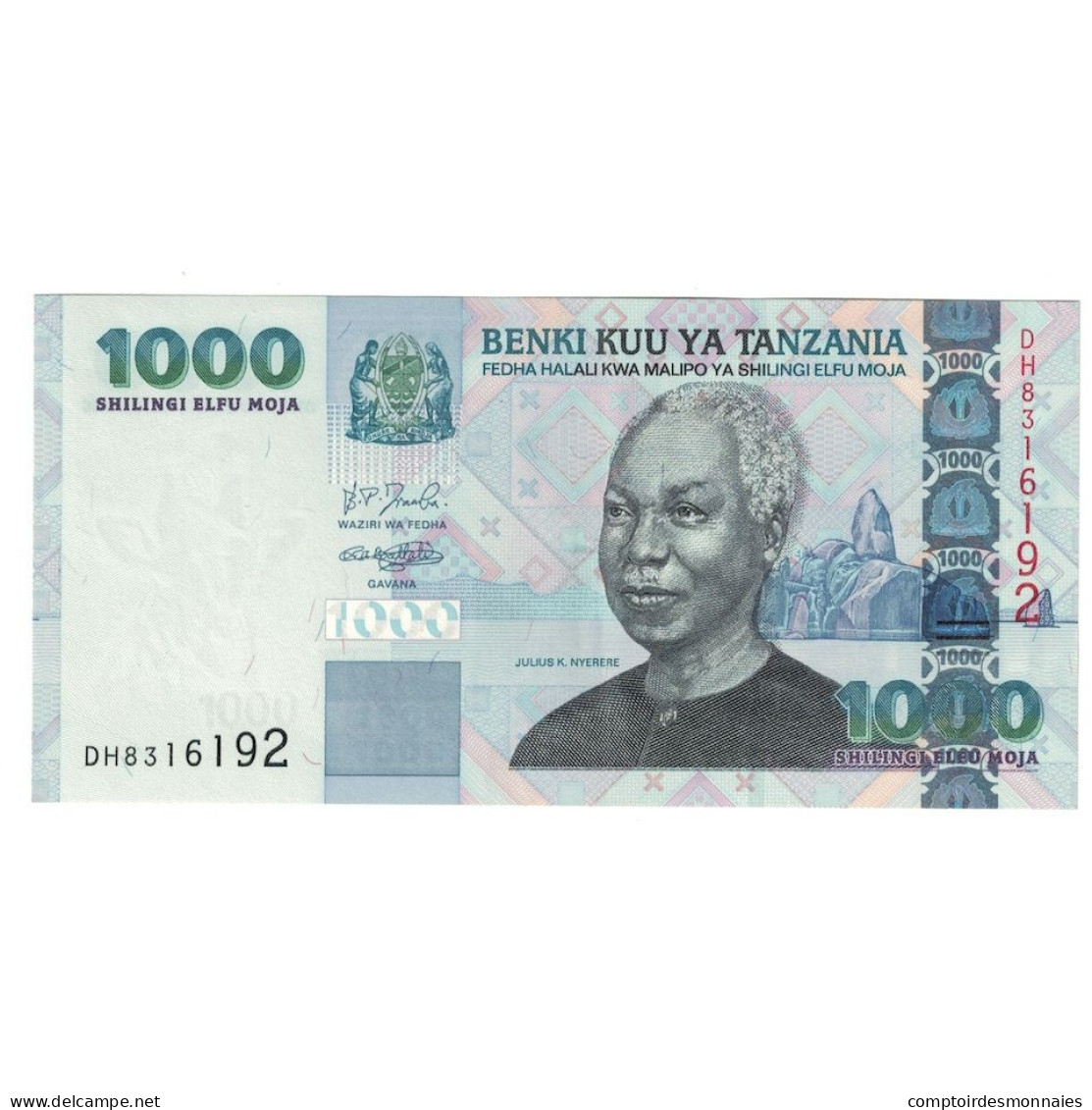 Billet, Tanzanie, 1000 Shilingi, Undated (2003), KM:36a, SPL - Tansania