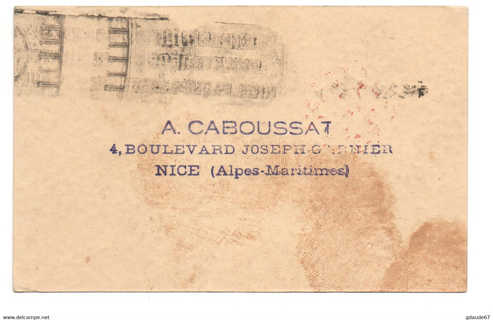 N° 264 SEMEUSE LIGNEE CONGRES BIT 1930 > OBLITERATION ROUGE NICE & MECA EXPOSITION PHILATELIQUE PAQUES ALPES MARITIMES - Lettres & Documents