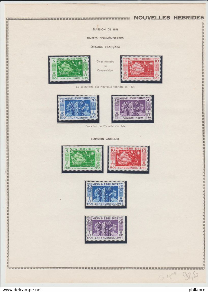 NOUVELLES  HEBRIDES COLLECTION  ENTRE 1956 & 1977   **MNH  On 28 Scans  Album Pages   Ref. GF - Autres & Non Classés