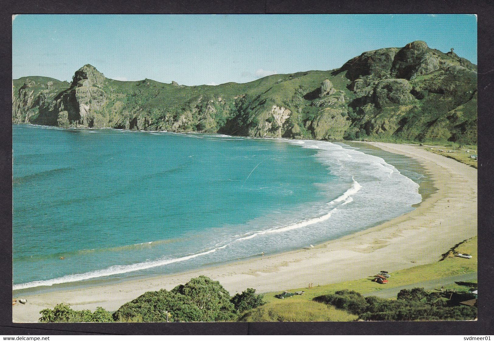 New Zealand: Airmail Picture Postcard To Netherlands, 1981, 1 Stamp, Shell, Card: Taupo Bay (discolouring) - Storia Postale