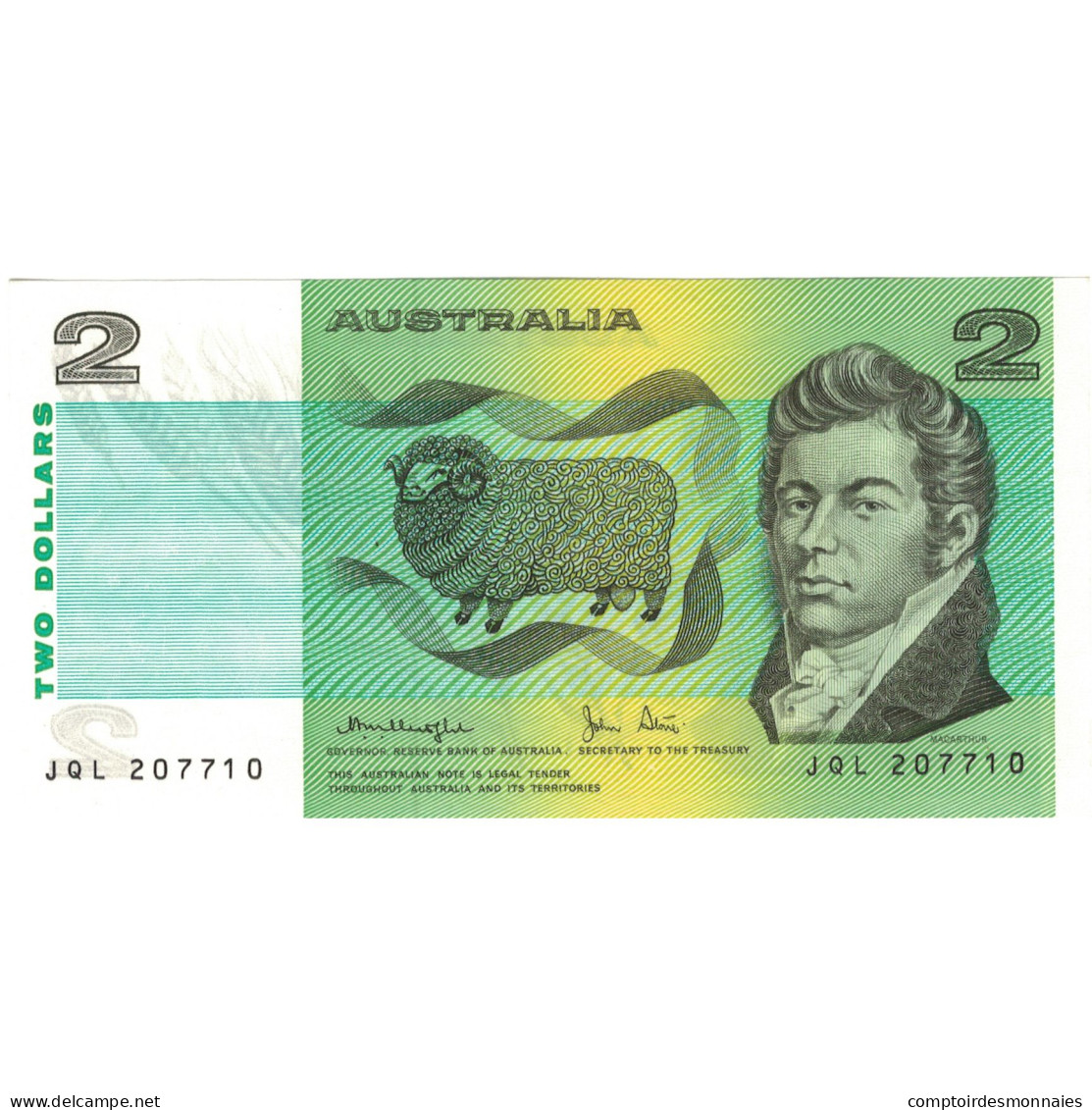 Billet, Australie, 2 Dollars, 1972, KM:38d, NEUF - 1966-72 Reserve Bank Of Australia