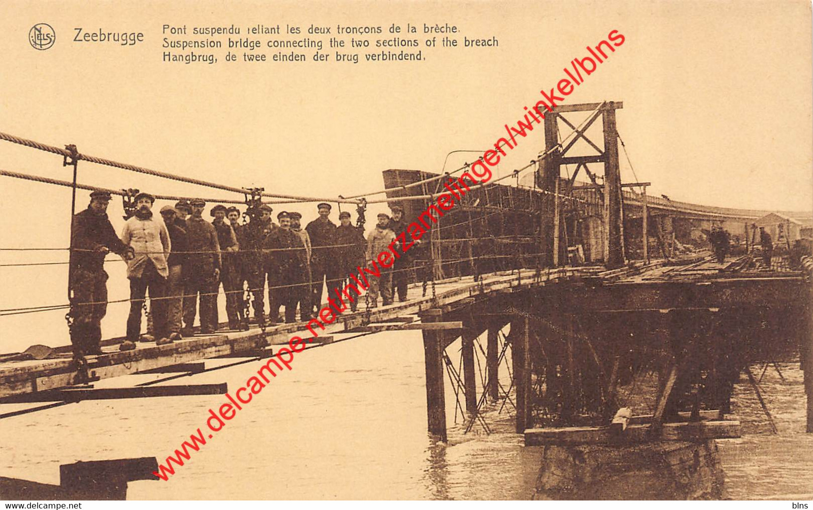 Suspension Bridge Connecting The Two Sections Of The Breach - Hangbrug De Twee Einden Der Brug Verbindend - Zeebrugge - Zeebrugge