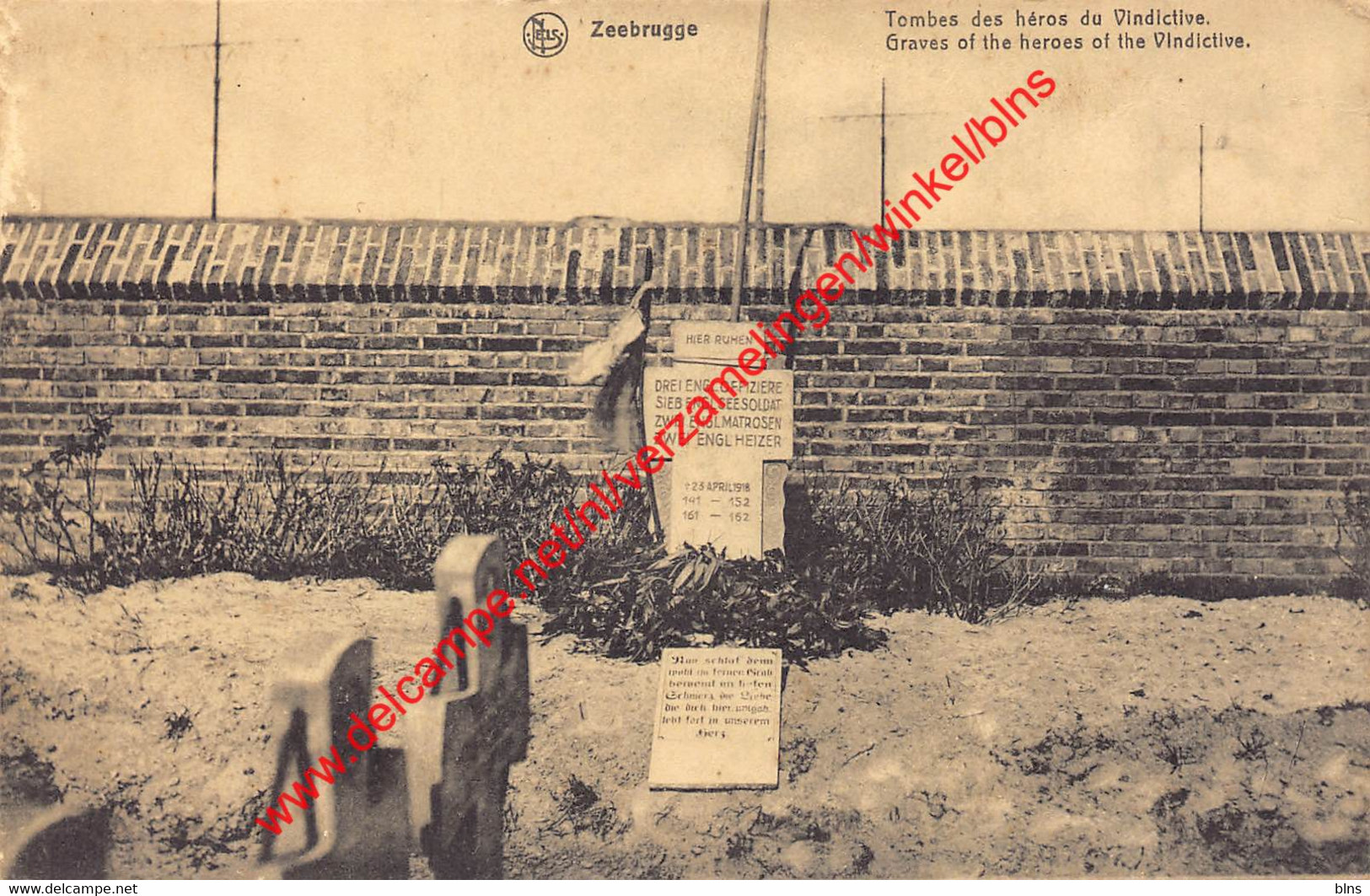 Graves Of The Vindictive Heroes - April 23rd 1918 - Zeebrugge - Zeebrugge