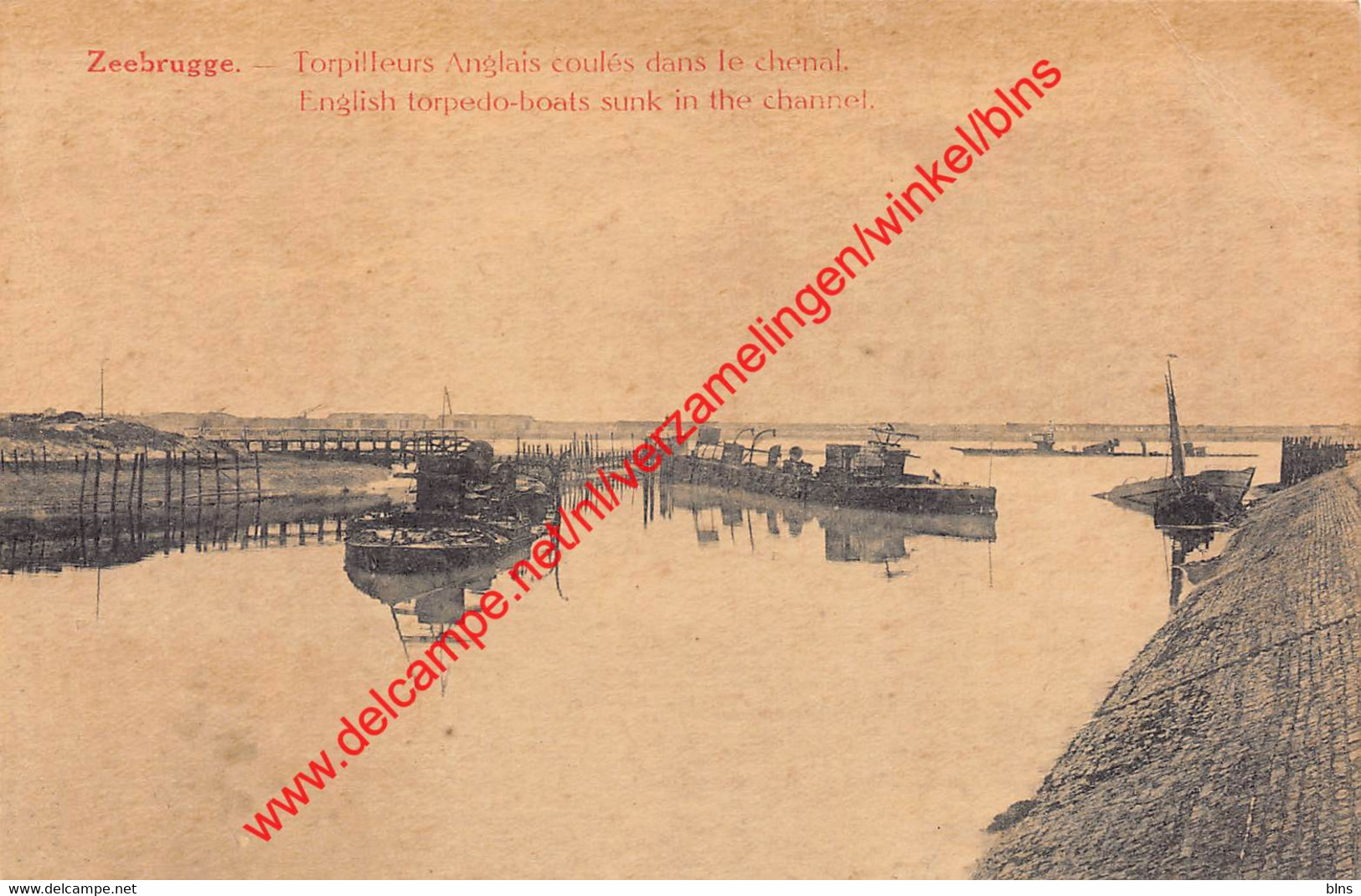 English Torpedo-boat Sunk In The Channel - Zeebrugge - Zeebrugge