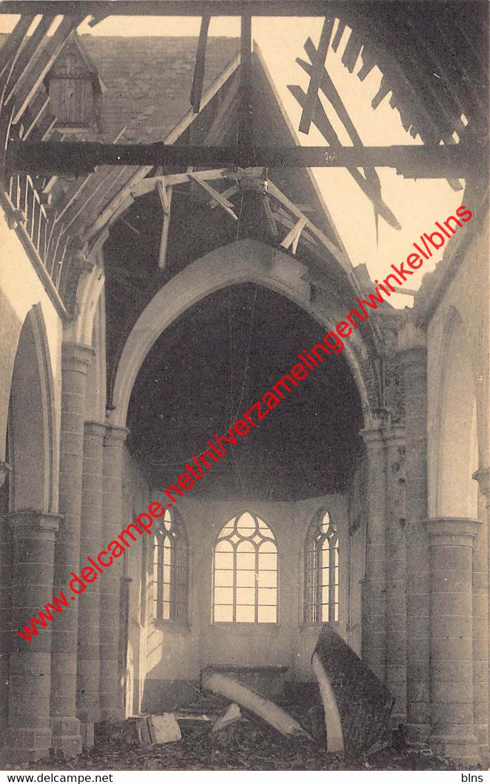 The Ruins Of Zeebrugge 1914-18 - Interior Of The Church - Zeebrugge - Zeebrugge